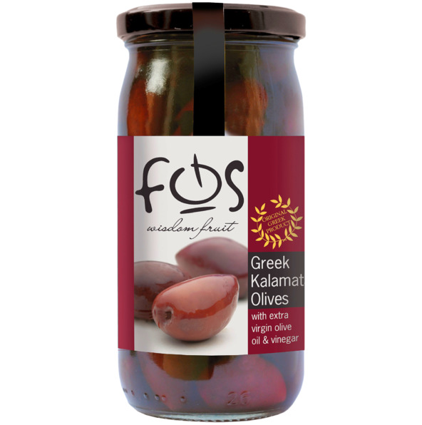 Fos Greek Kalamata Olives 215 g