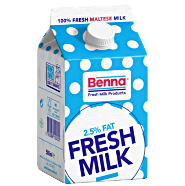 Benna Milk 2.5% Fat 500ml
