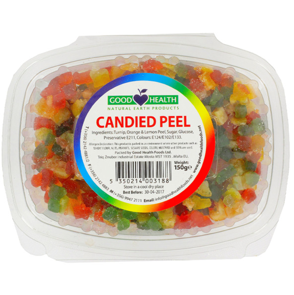 Good Health Candied Peel 150 grms