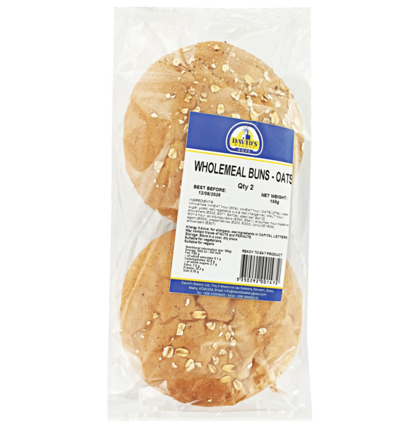 David's Bakery David's Wholemeal Buns 2 pcs.