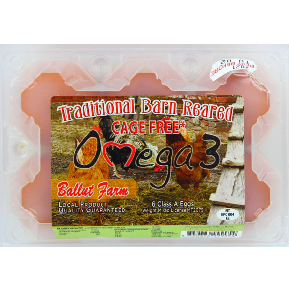 Ballut Farm  Omega 3 Fresh Eggs 6 pcs.