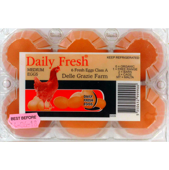 Daily Fresh Eggs 6pcs.