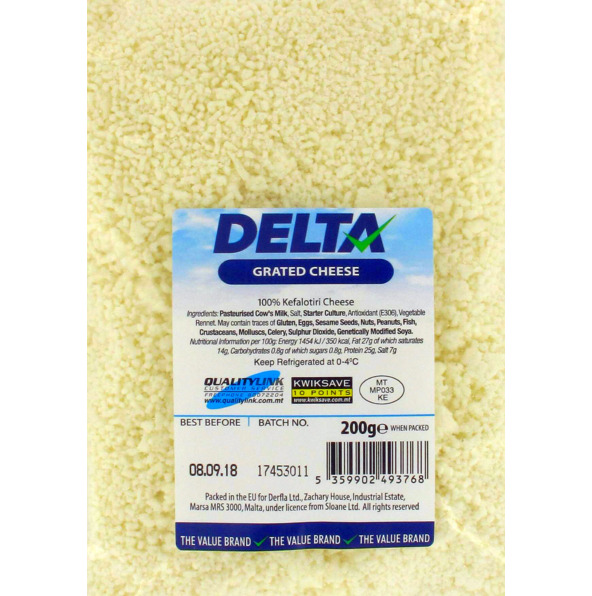 Delta Grated Kefalotiri 180g