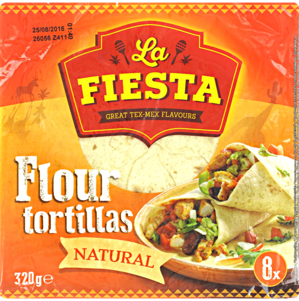 La Fiesta Flour Tortillas 320g X8 8 pcs.