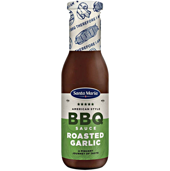 Santa Maria Bbq Sauce Hickory Roasted Garlic 365 grms