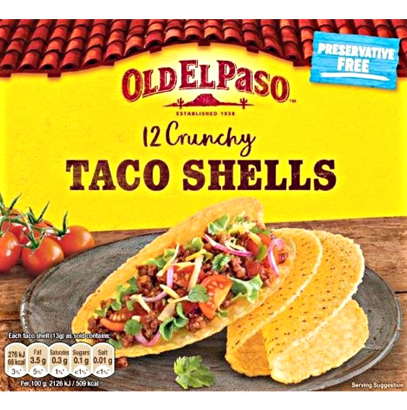 Old El Paso Taco Shells 156g