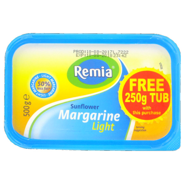 Remia Light Margerine In Sunflower Oil 500g