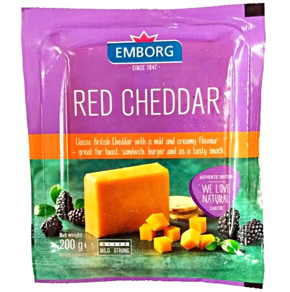 Emborg Red Cheddar 200g