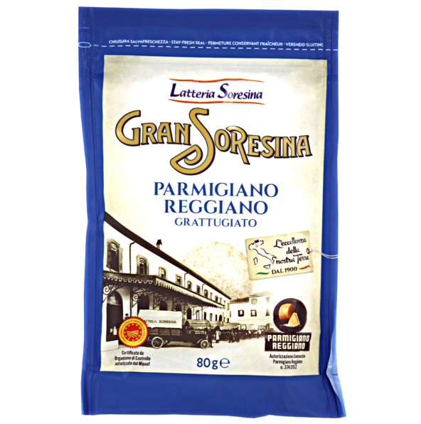 Latteria Soresina Parmeggiano Reggiano Grated  80g