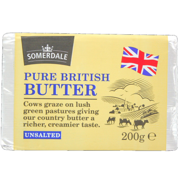 Somerdale Unsalted Butter 200g