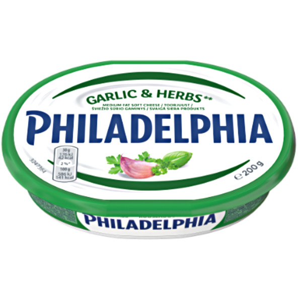 Philadelphia Garlic & Herbs 200g