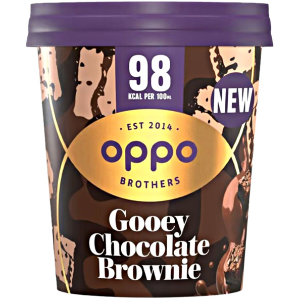 Oppo Gooey Chocolate Brownie Ice Cream 475ml