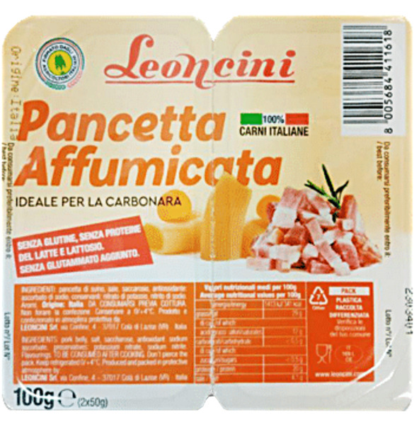 Leoncini Pancetta Affumicata Cubetti 100g