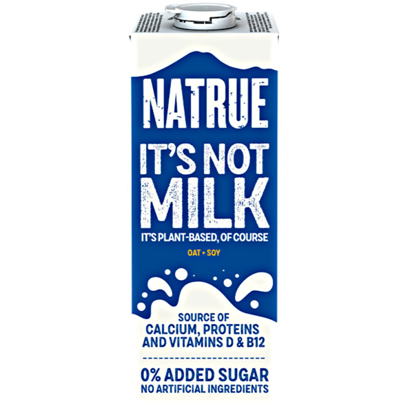 Natrue It's Not Milk Plant - Based Drink Oat Soy 1ltr