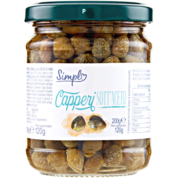 Simpl Capers In Vinegar 120g
