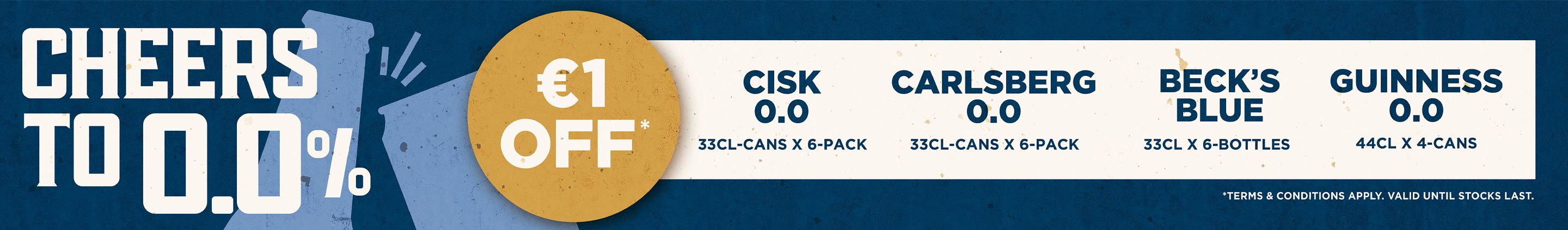 Cisk 1 euro OFF - Drinks