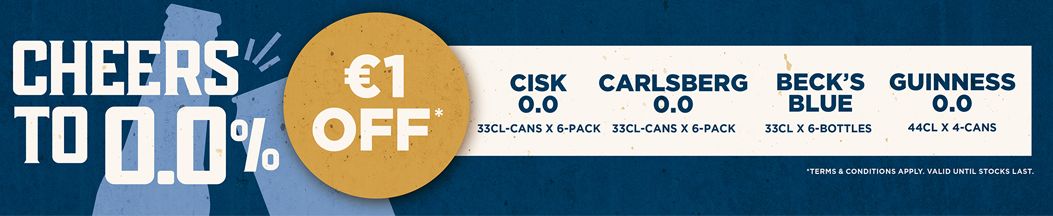 Cisk 1 euro OFF - Drinks